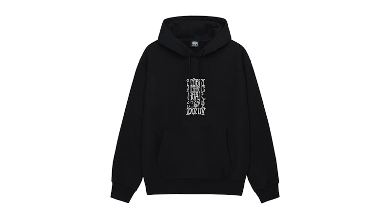 Pre-owned Stussy Men's  Authentic Gear Hoodie In Black