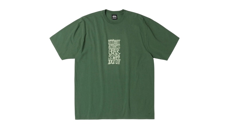 Stussy Authentic Gear Pigment Dyed Tee Pine Men's - FW25 - GB