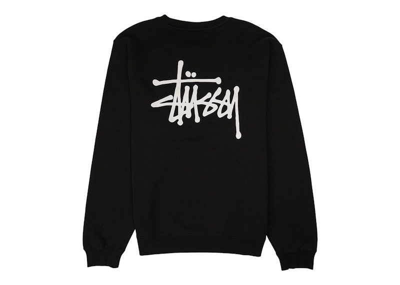 Stussy Basic Crew Black Men s SS21 US