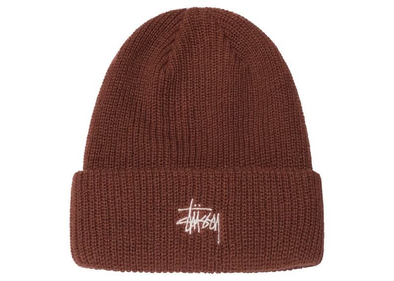 stussy red beanie