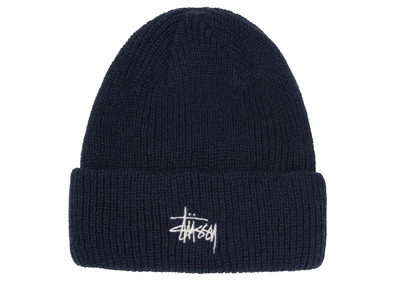 Stussy Basic Cuff Beanie Navy Men's - SS21 - US