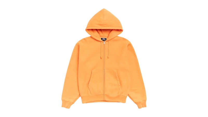 Stussy Basic Diamond Zip Hoodie Tangerine Men's - SS26 - US