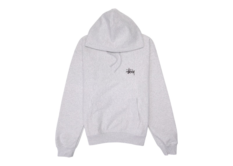 Stussy Basic Hood Logo Back Alphabet Logo Pullover Unisex Gray 1914460 -  KICKS CREW