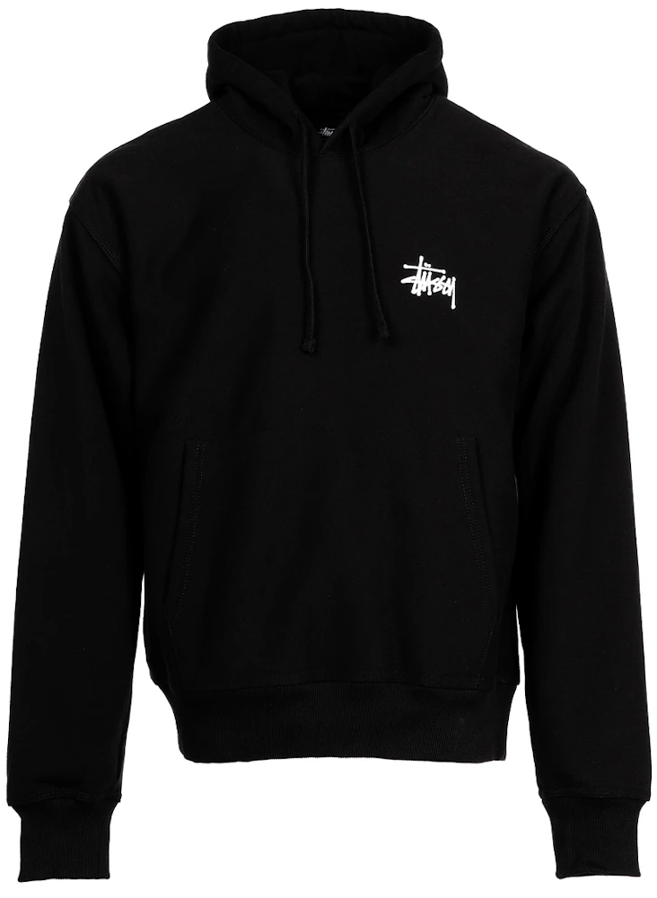 Stussy Basic Hoodie Black Men's - Permanent Collection - US