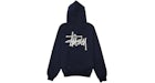 Stussy Basic Hoodie Navy/White