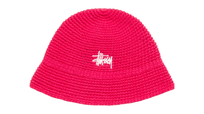 Stussy Basic Knit Bucket Hat Red