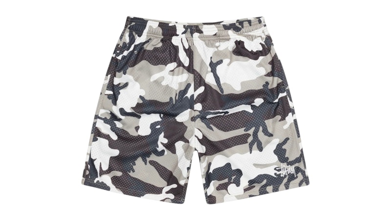 パンツ stussy BASIC MESH SHORT CAMO S Stussy Basic Mesh Short Snow Camo Men's - FW25 - US