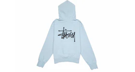 Stussy Basic Pigment Dyed Hoodie Sky Blue