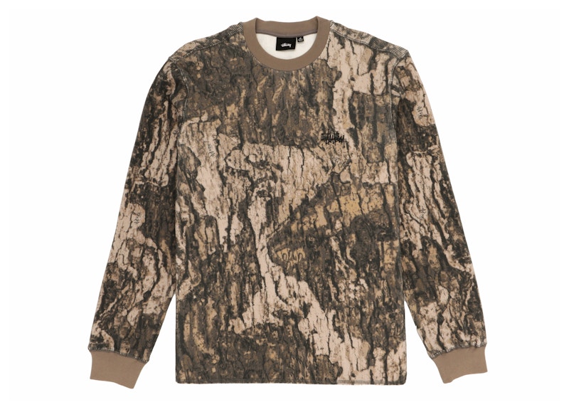 Stussy Basic Stock L/S Thermal Relic Camo Men's - FW23 - US