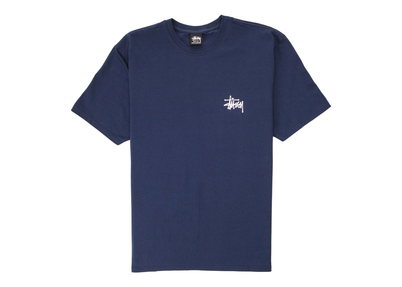 Stussy Basic T-shirt Navy Men's - SS21 - US