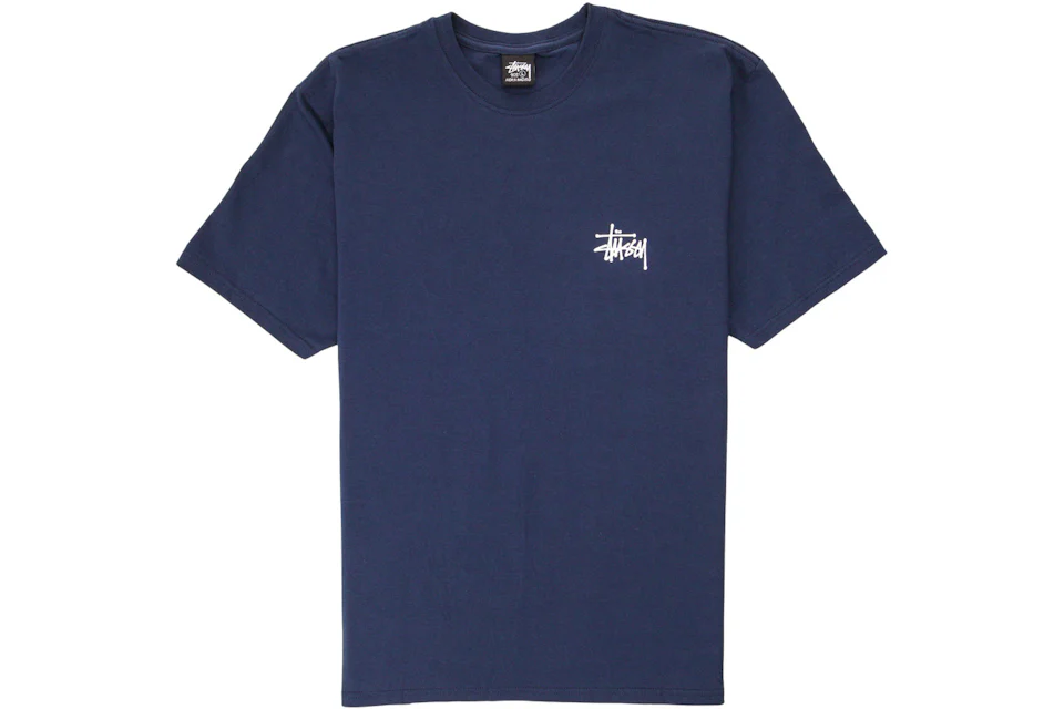 Stussy Basic T-shirt Navy Homme - SS21 - FR