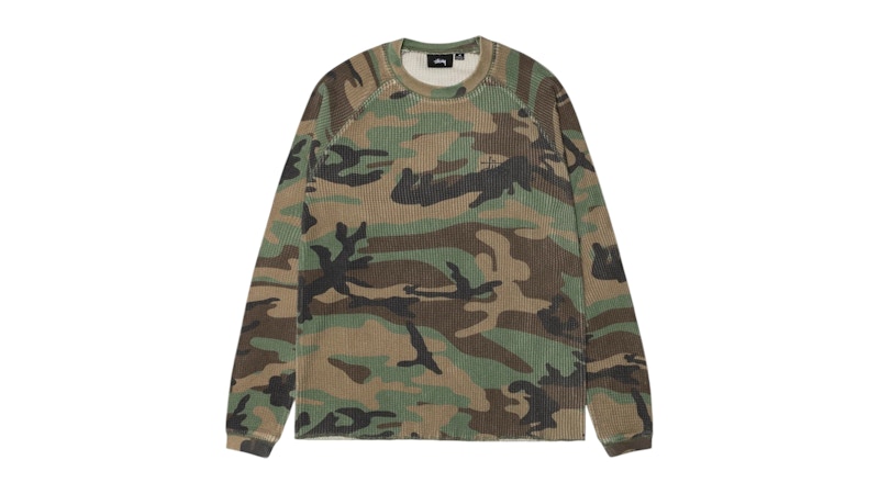 Stussy Basic Thermal Woodland Camo Men's - FW24 - US