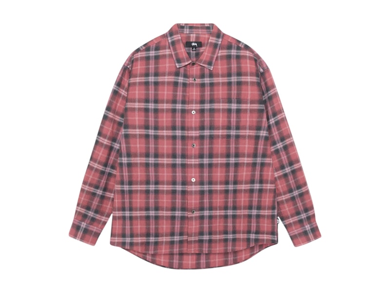 トップス stussy 25SS beach plaid shirts Stussy Beach Plaid Shirt (SS25) Red Men's - SS25 - US