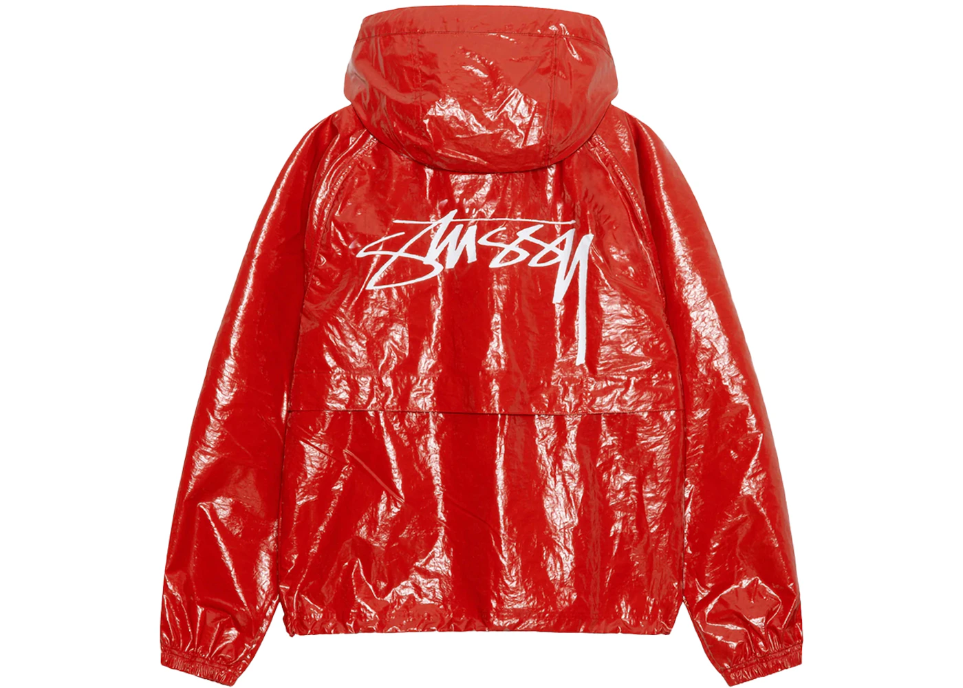 Stussy Beach Shell Coated Ripstop Jacket Red Men's - SS24 - US