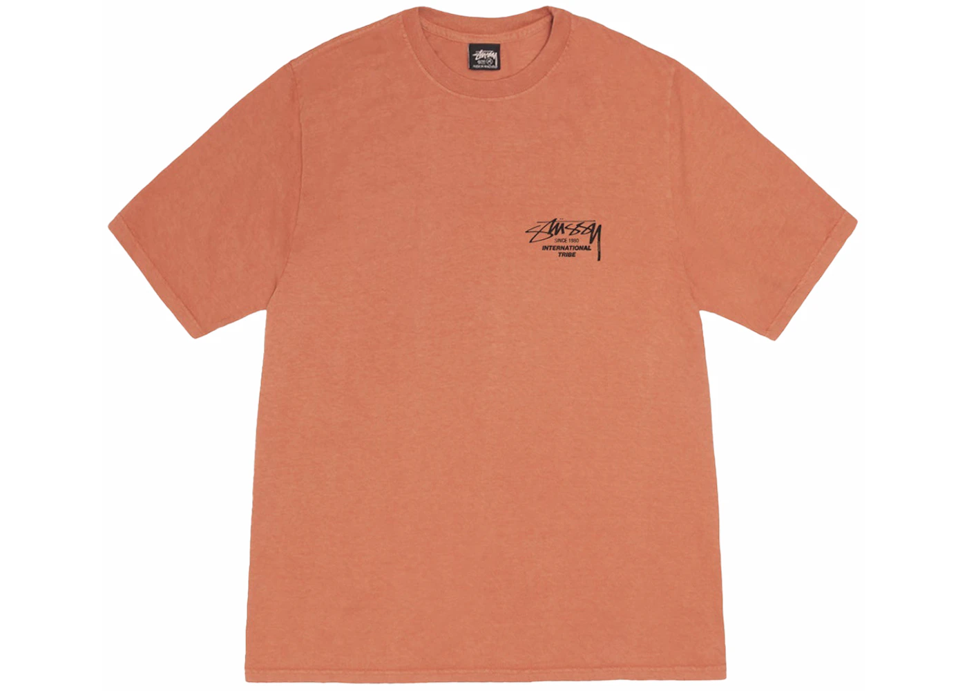 Camiseta Stussy Basic Stüssy Ls Pigment Dyed Naranjas Grey