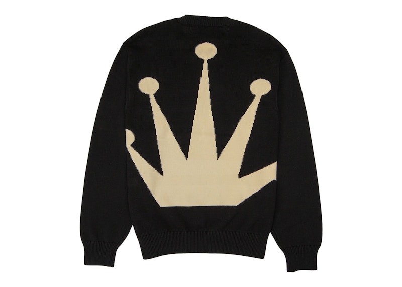 Stussy Bent Crown Knit Sweater Black