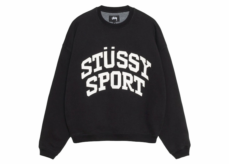 Big Crackle Sport Crew in burgundy – Stüssy