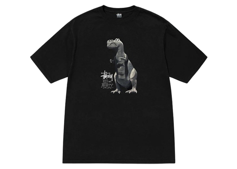 Stüssy Big & Meaty T-shirt tinta a pigmento nero Uomo - IT