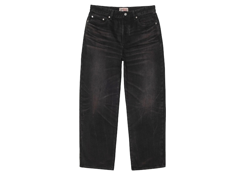 Black Stussy Faded purchases Vintage Pants Jean