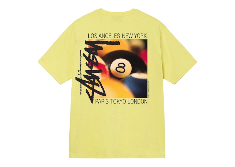 Stussy Billiards Tee Yellow Men's - GB