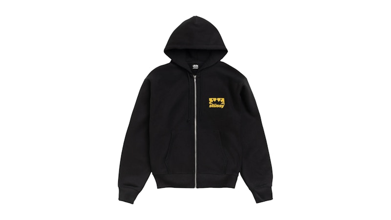 Stussy Box Crown Zip Hoodie Black Men's - SS26 - US