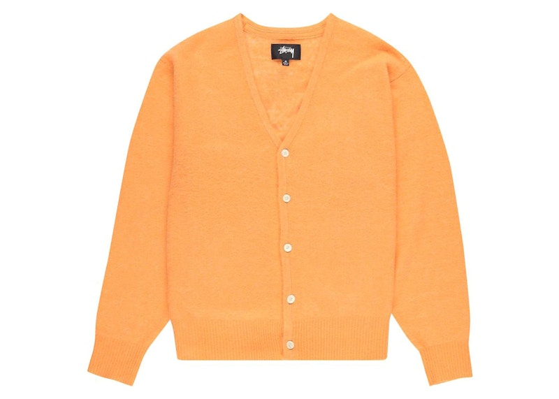 トップス stussy brushed cardigan 2023 aw Stüssy Brushed Cardigan Lavender
