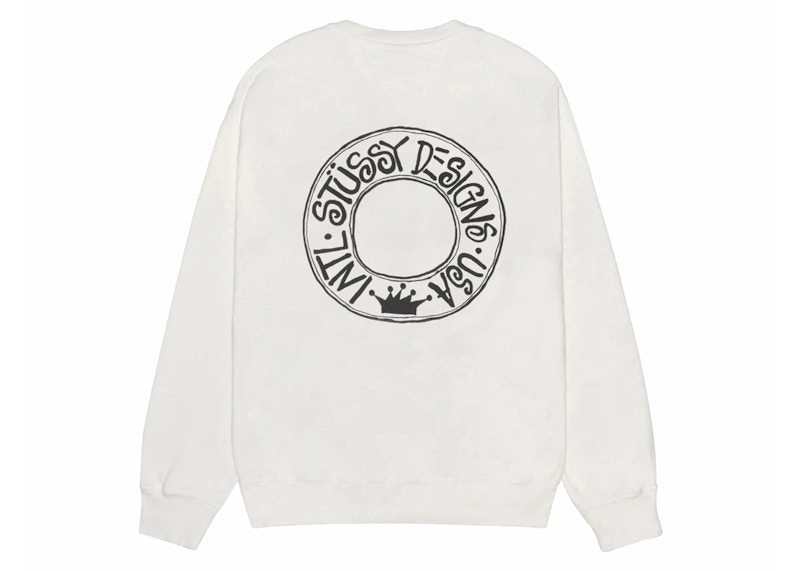 ★24AW 大人気★STUSSY BUANA CREW PIGMENT DYED Stussy Buana Pigment Dyed Crew Navy Men's - SS24 - US
