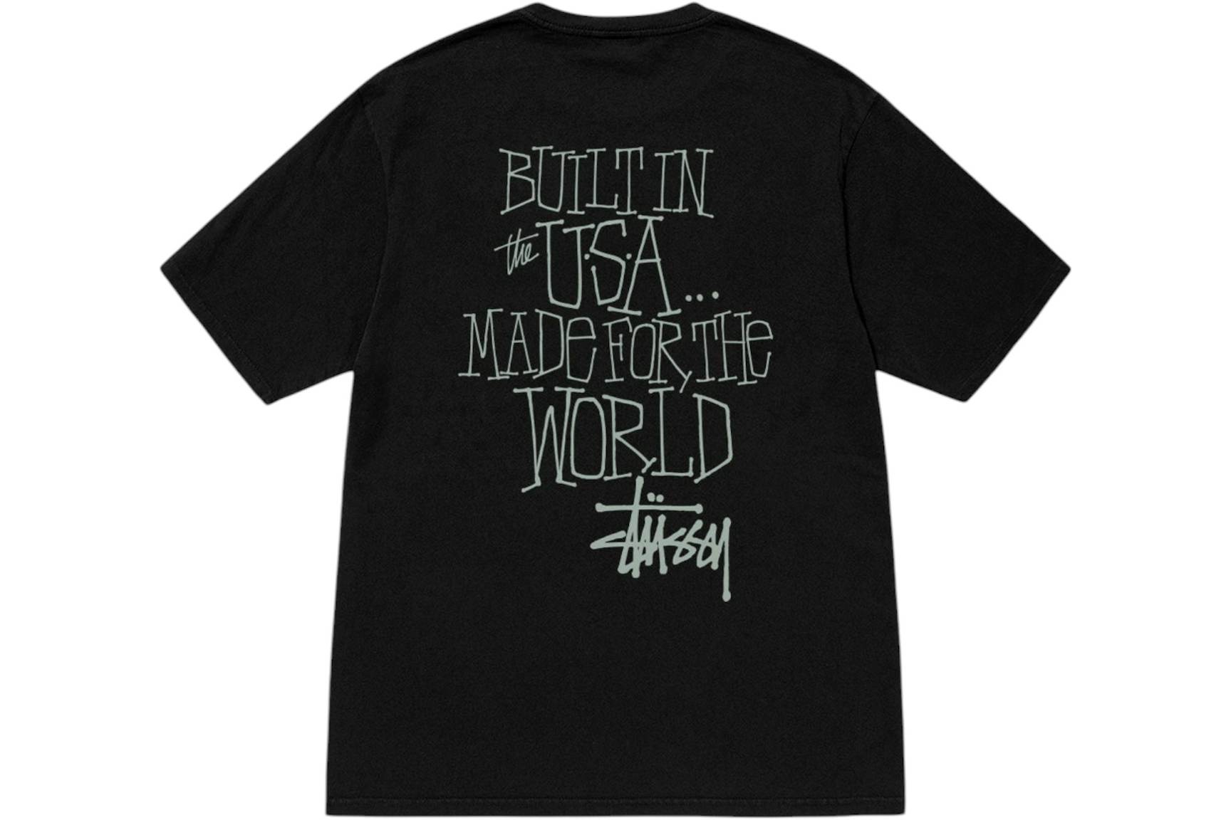 Stussy Built In Usa Pigment Dyed Tee Black
