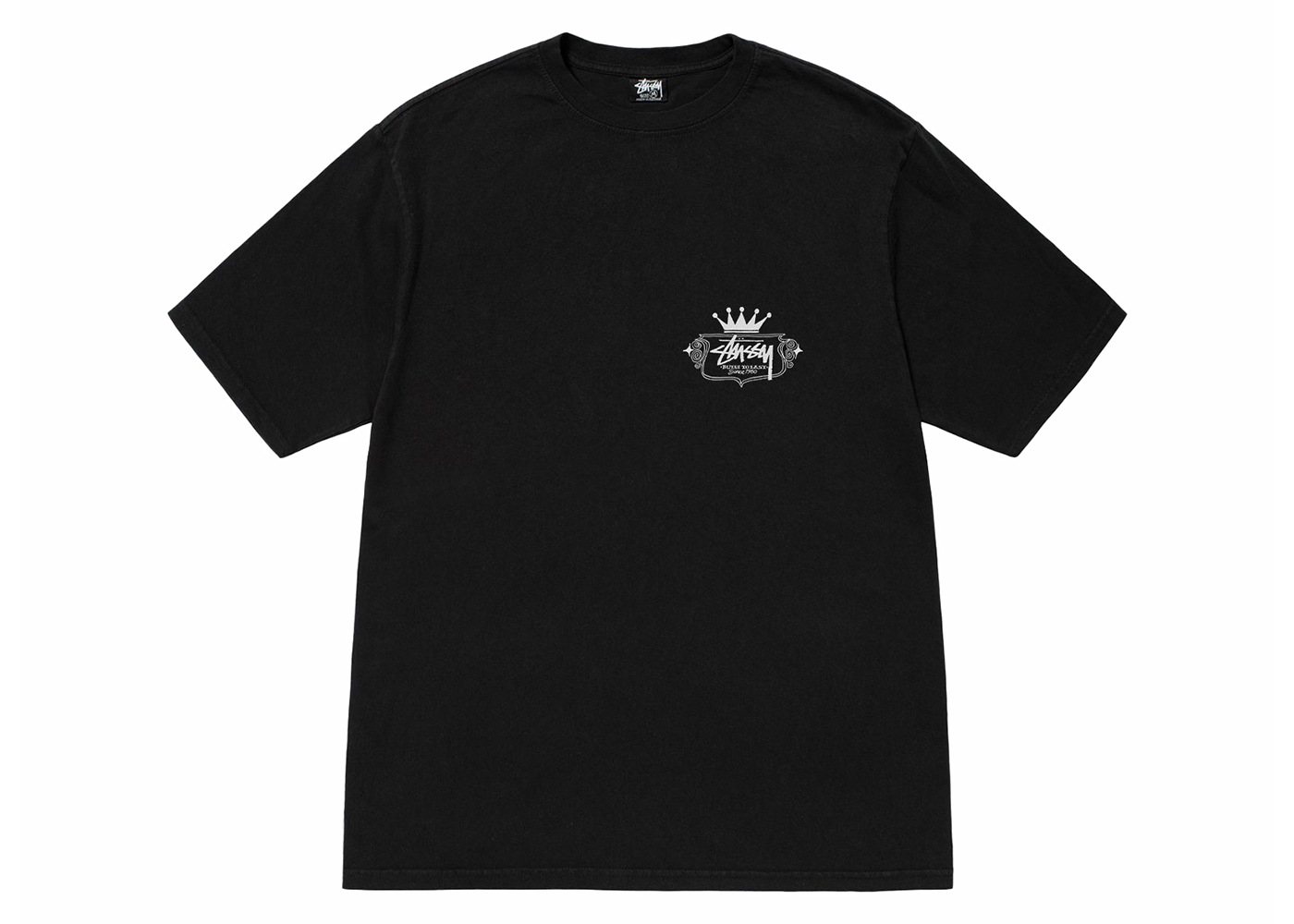 Stussy Built To Last Pigment Dyed Tee Black
