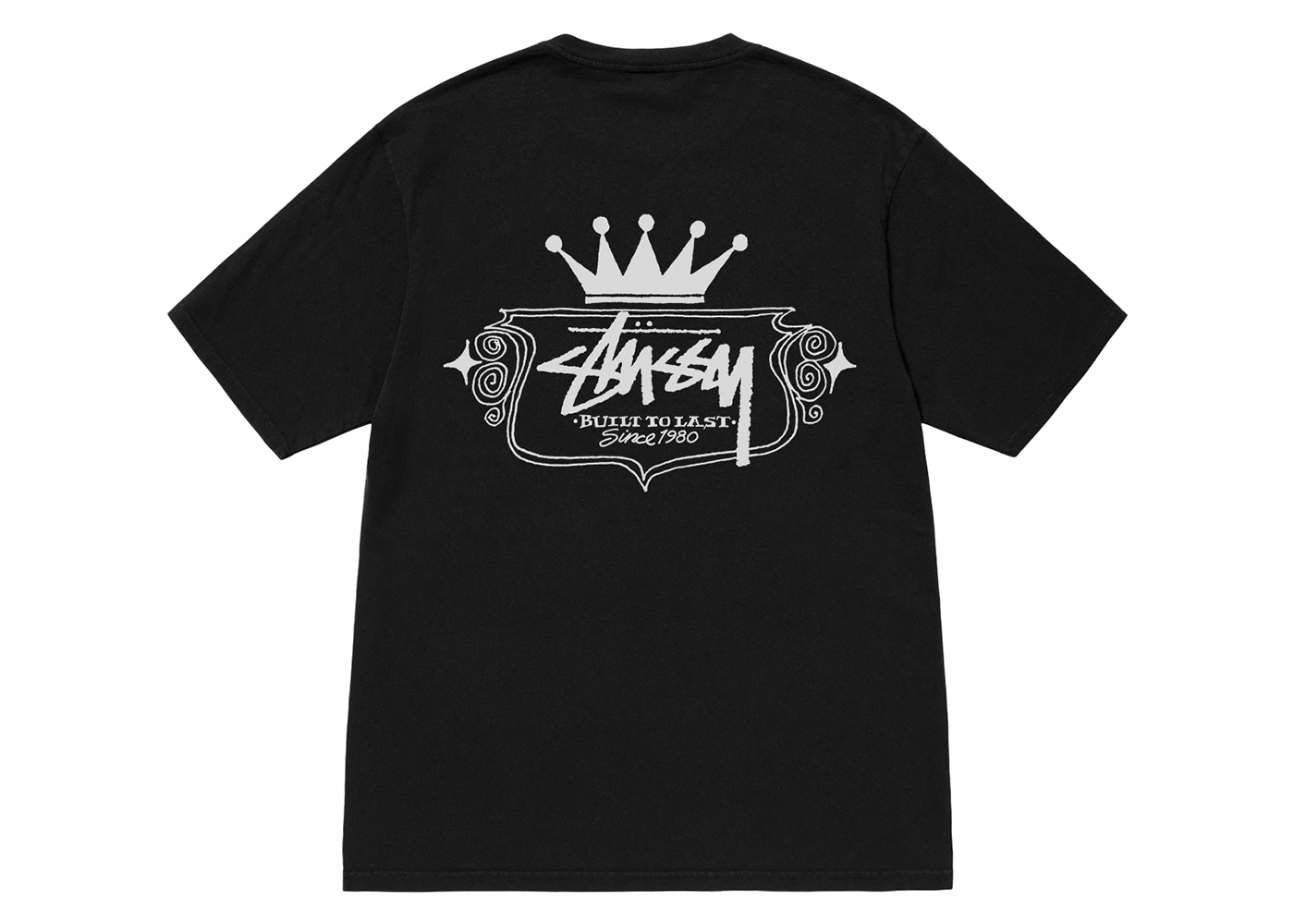Stussy Built To Last Pigment Dyed Tee Black Men's - SS24 - US