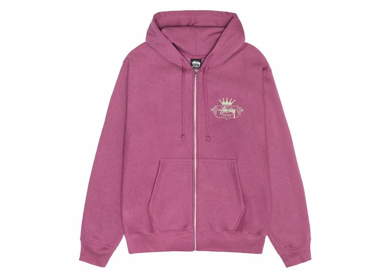 Stussy Built To Last Zip Hoodie Berry Men's - SS24 - US