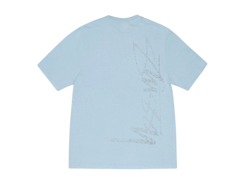 ★25SS 大人気★STUSSY C THRU TEE PIGMENT DYED Stussy C Thru Pigment Dyed Tee Baby Blue Men's - SS25 - US