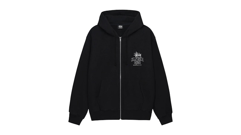 ビスティーユ　黒 Stussy Sport Zip Hoodie Washed Black メンズ - SS24 - JP