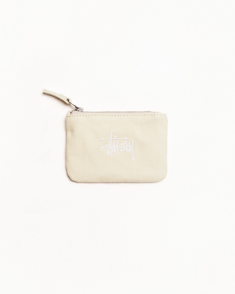 Stussy Canvas Coin Pouch Natural in Cotton - US