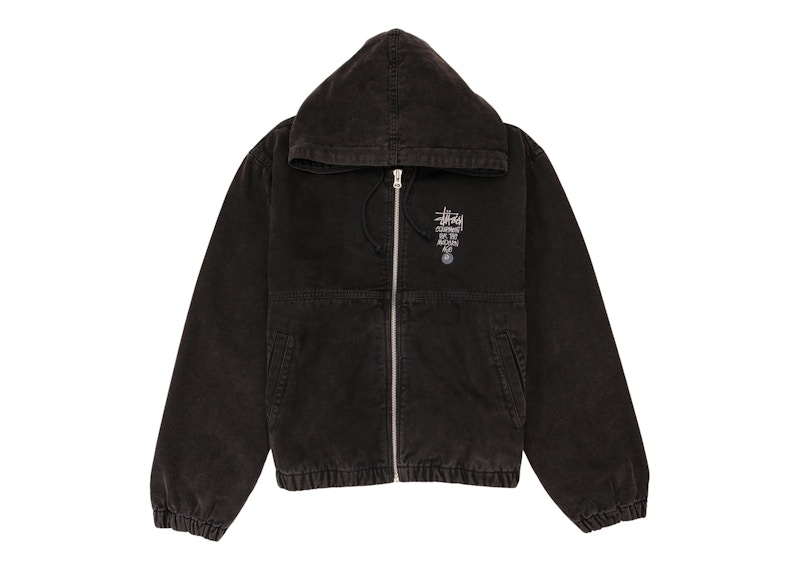 Stussy Canvas Insulated Work Jacket Black