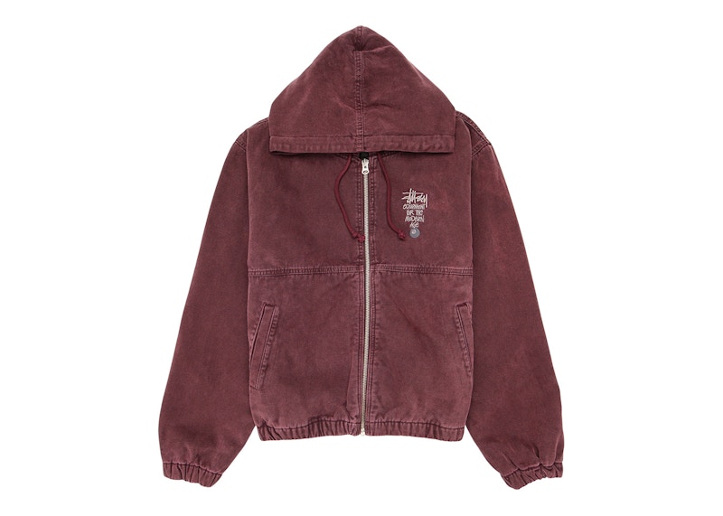 Stussy Canvas Insulated Work Jacket Purple