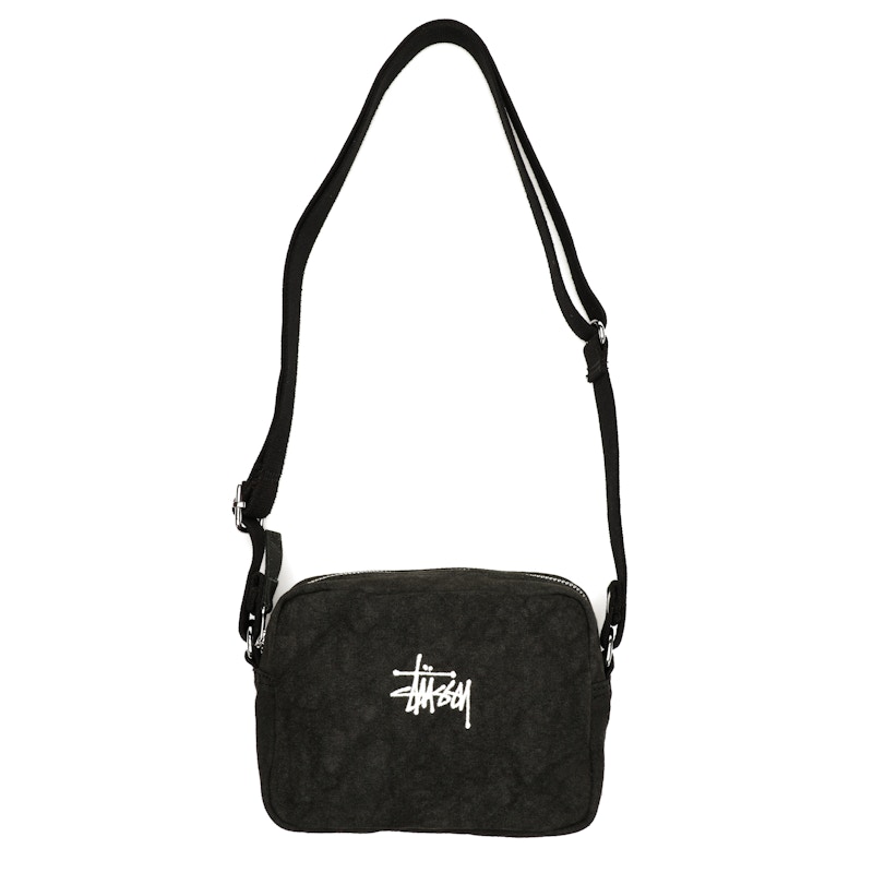 Stussy Canvas Side Pouch Washed Black Men's - SS23 - US