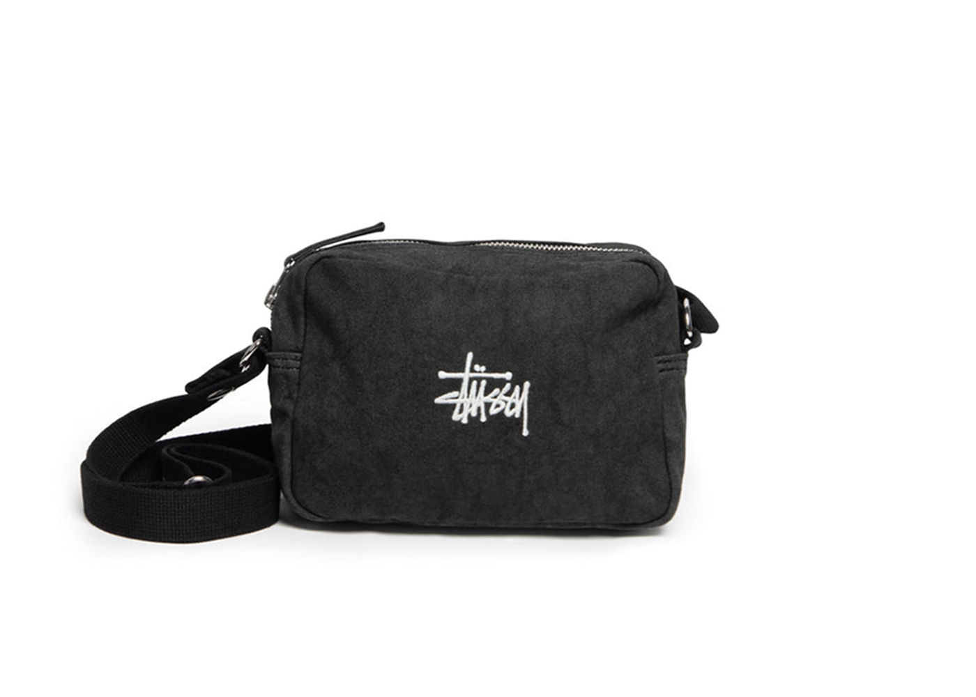 Stussy Canvas Side Pouch Washed Black Men's - SS23 - US