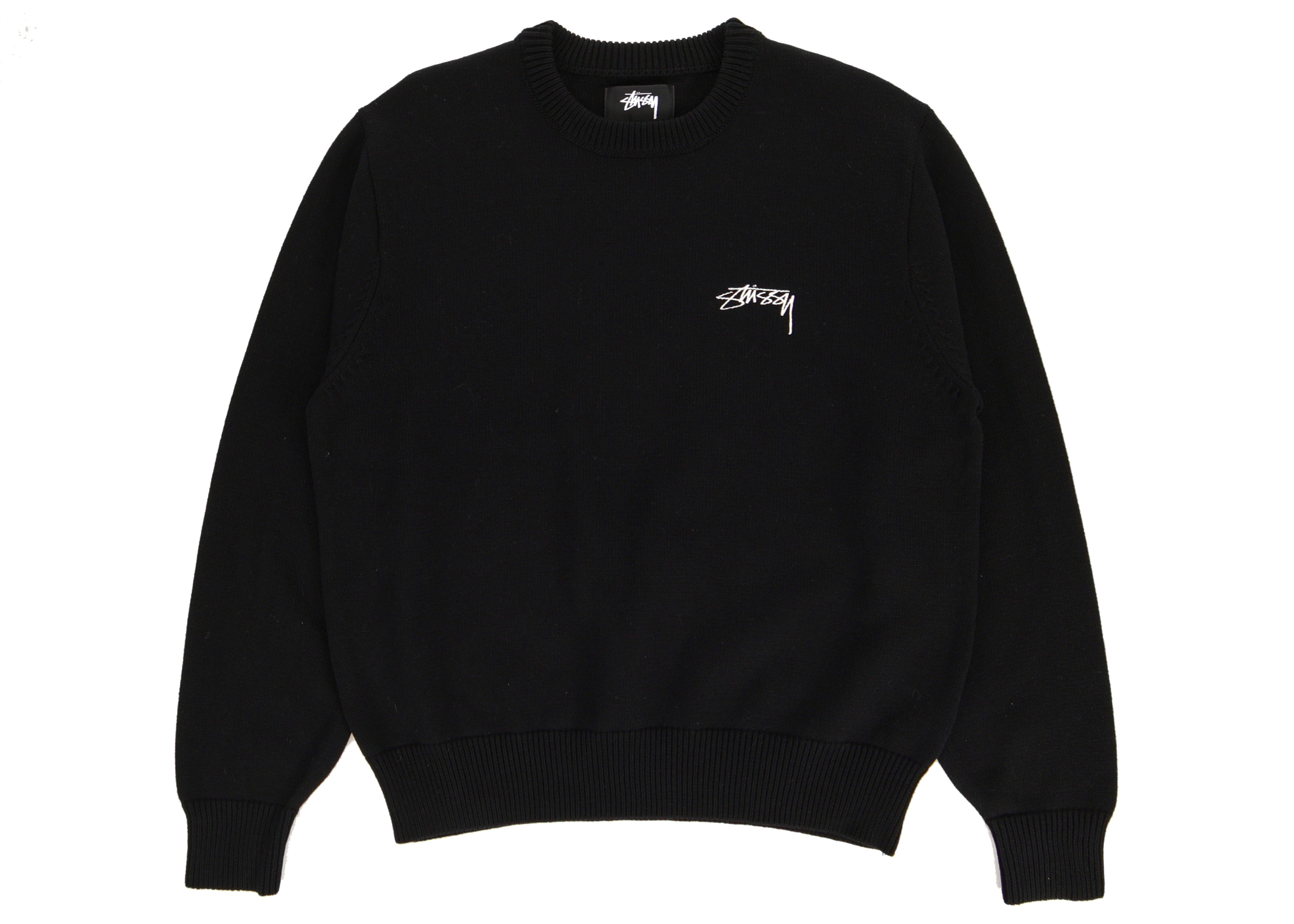 Stussy Care Label Sweater Black Men's - FW22 - GB