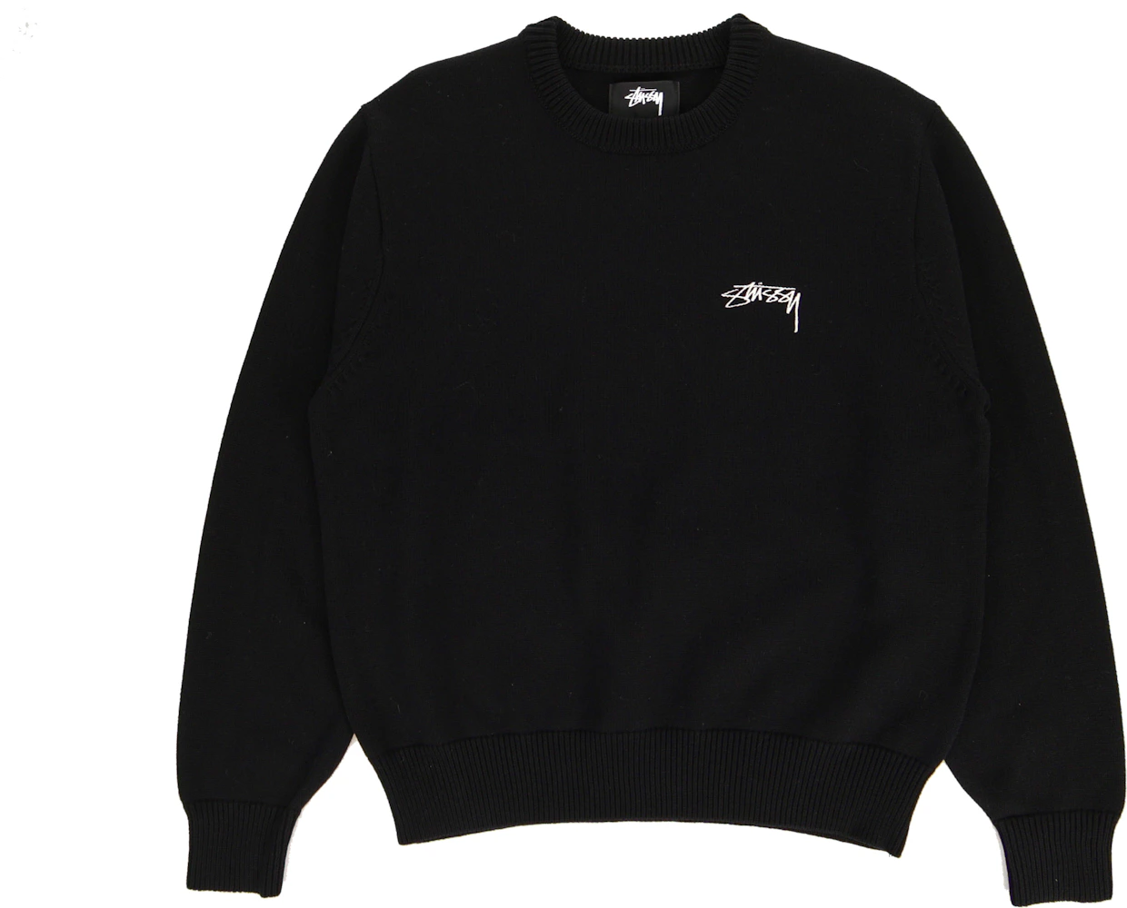 Stussy Care Label Sweater Black Men's - FW22 - US