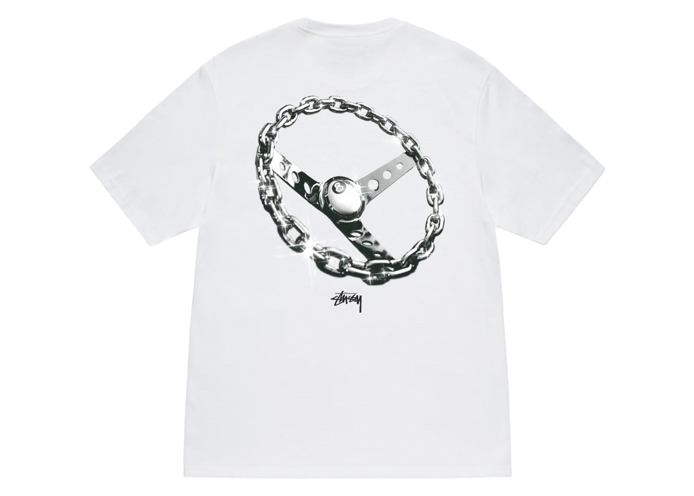 Stussy Chain-Link T-shirt White Men's - SS24 - US