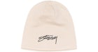 Stussy Chain Stitch Rolled Edge Skullcap Bone
