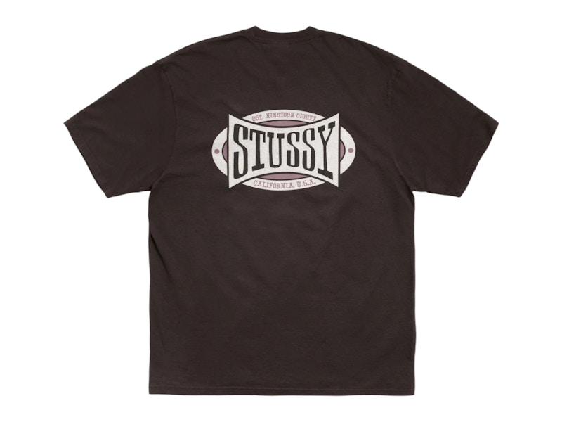 トップス stussy Stussy Champion Oval Pigment Dyed Tee Faded Black Men's - FW25 - US