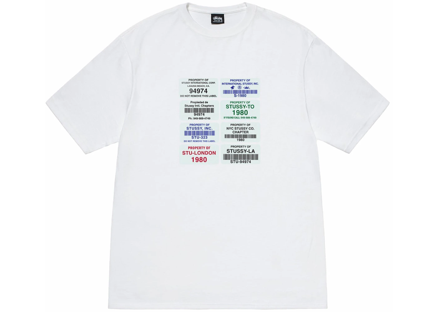Stussy Codes Tee White Men's - FW24 - US