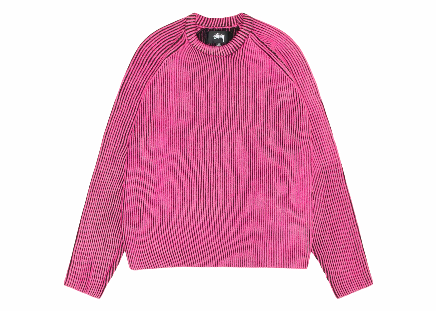 Stussy Contrast Rib Sweater Pink Men's - SS24 - US