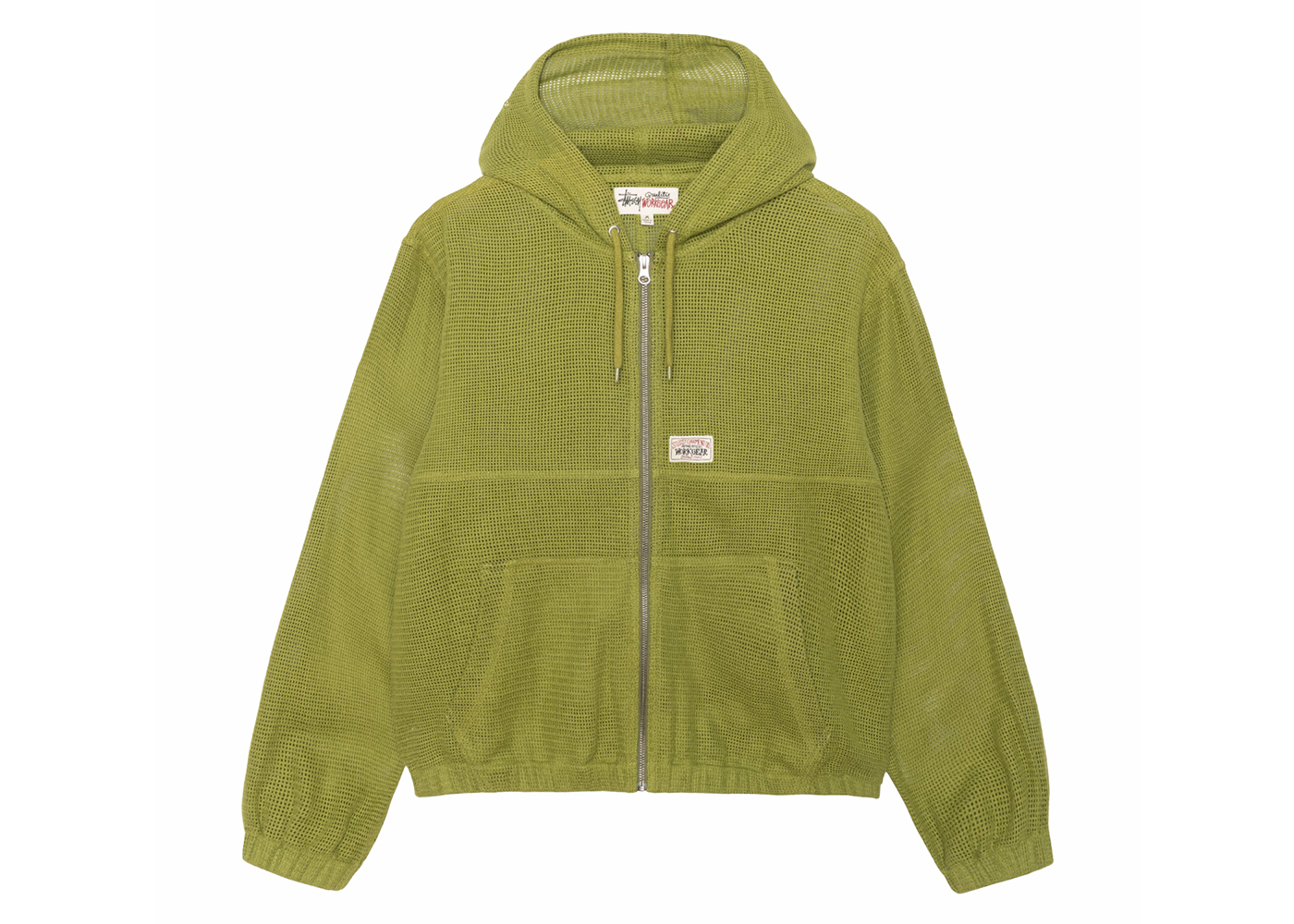 Stussy Cotton Mesh Work Jacket Green Men's - SS24 - US