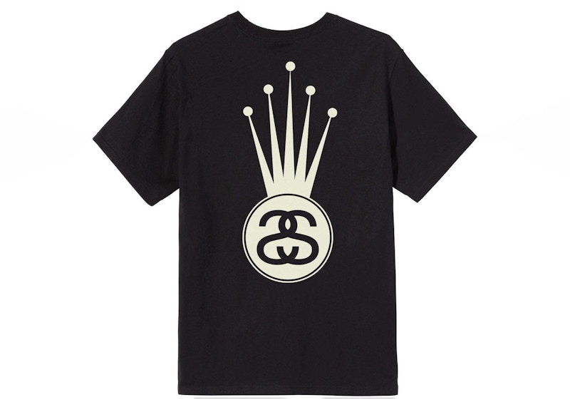 Stussy Crown Link Tee Black Men's - SS21 - US