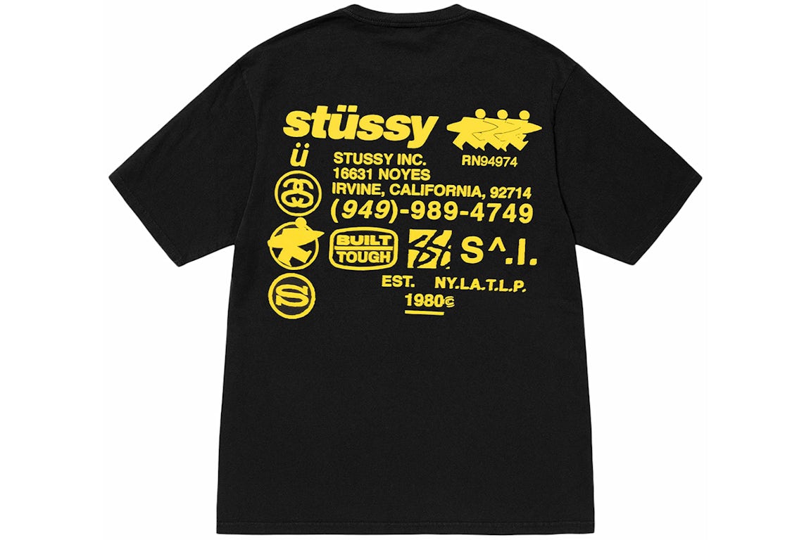 Stussy Dna Pigment Dyed T-Shirt Black