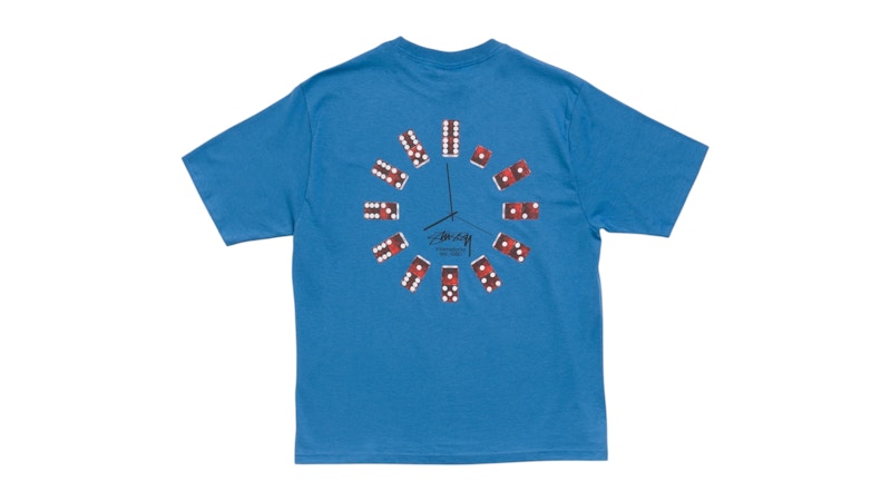 Stussy Dice Clock Tee Blue