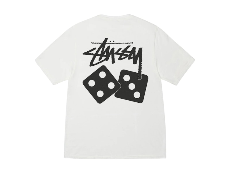 ステューシー ダイス ティー ピグメント ダイド Stussy Dice Pigment Dyed Tee Natural メンズ - SS25 - JP